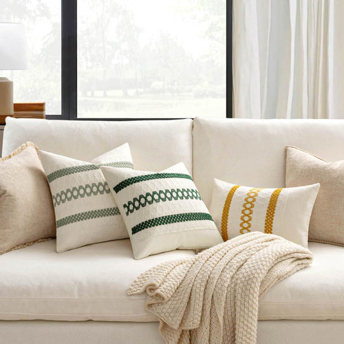 2 Pack Sage Boho Pillow Covers