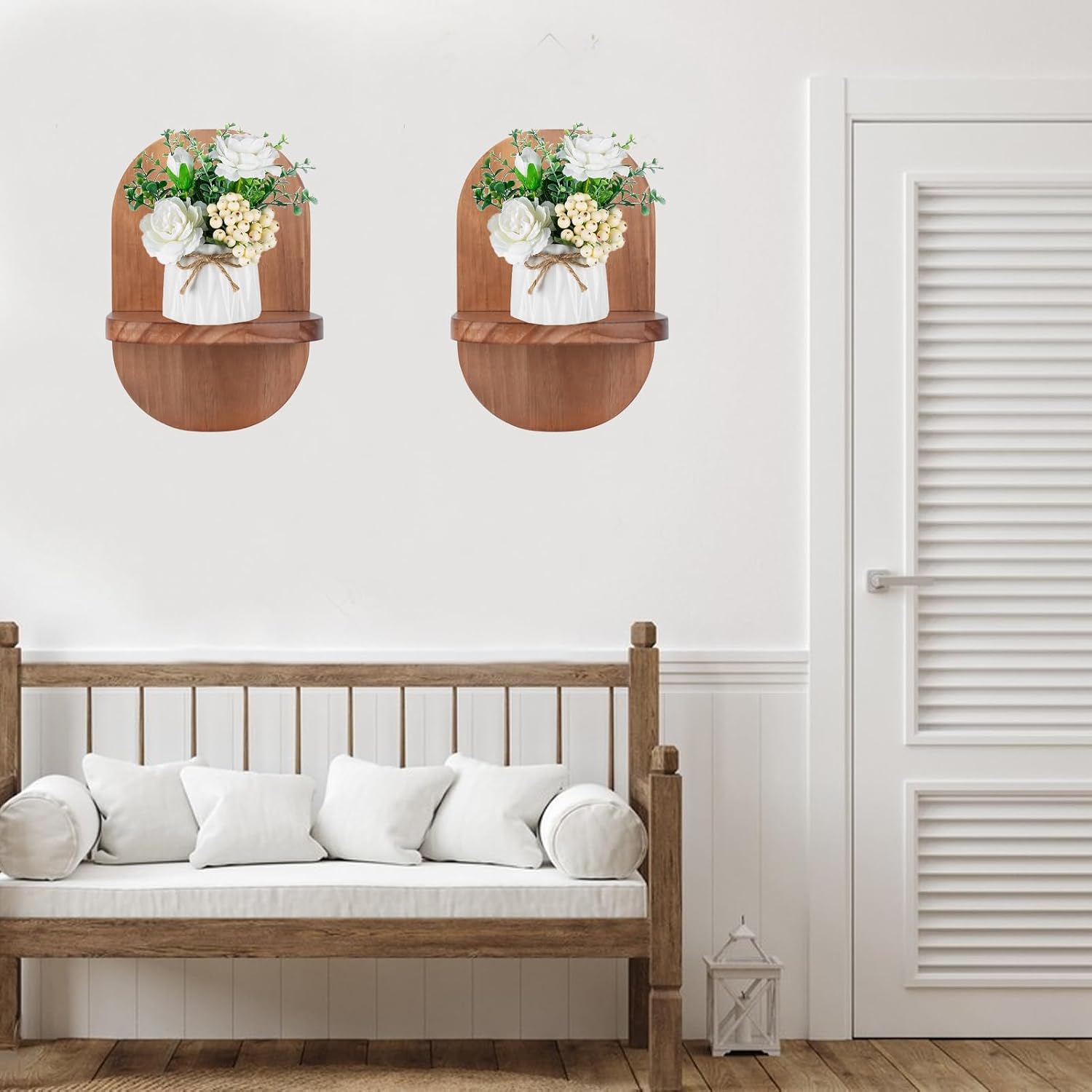 Wood Wall Mount Plant Holder