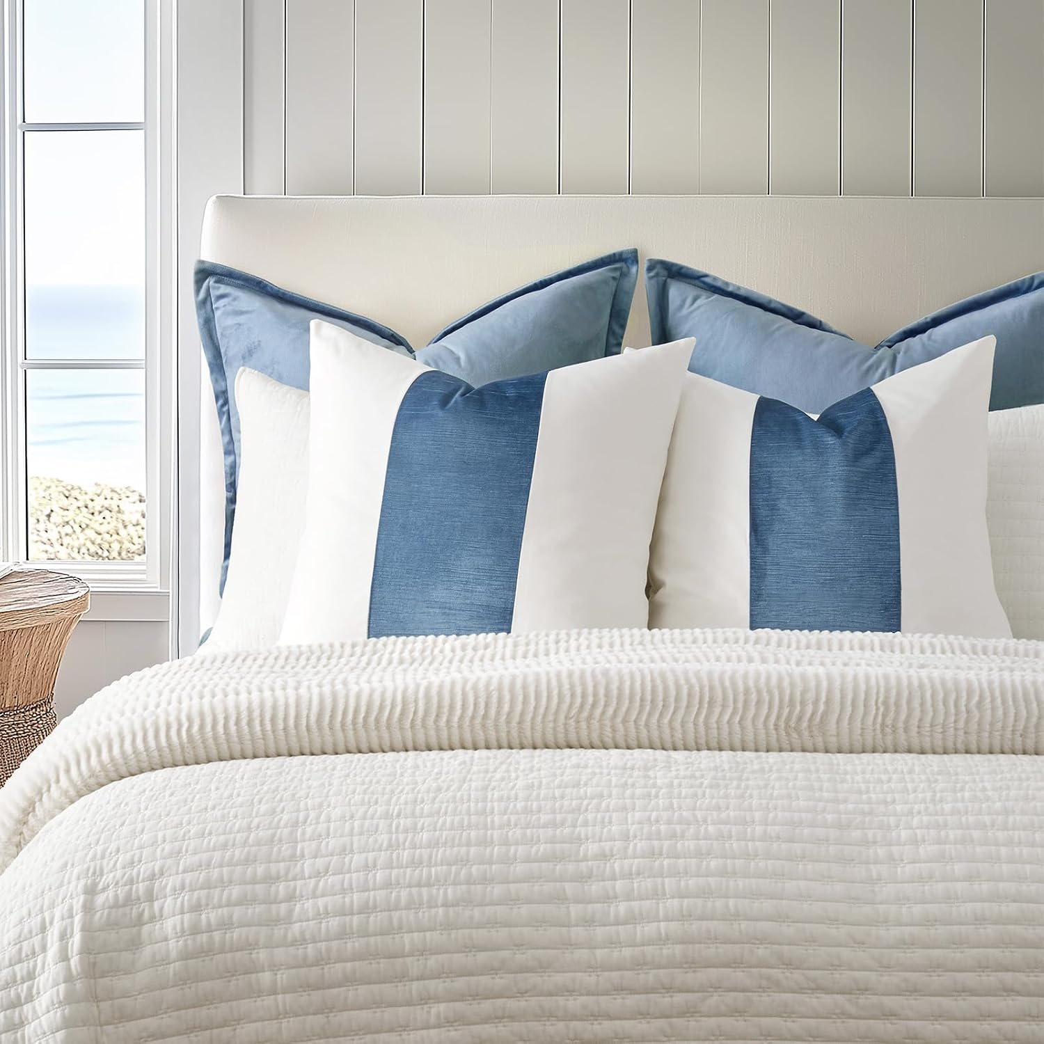 2 Pack Velvet Cotton Pillow Covers