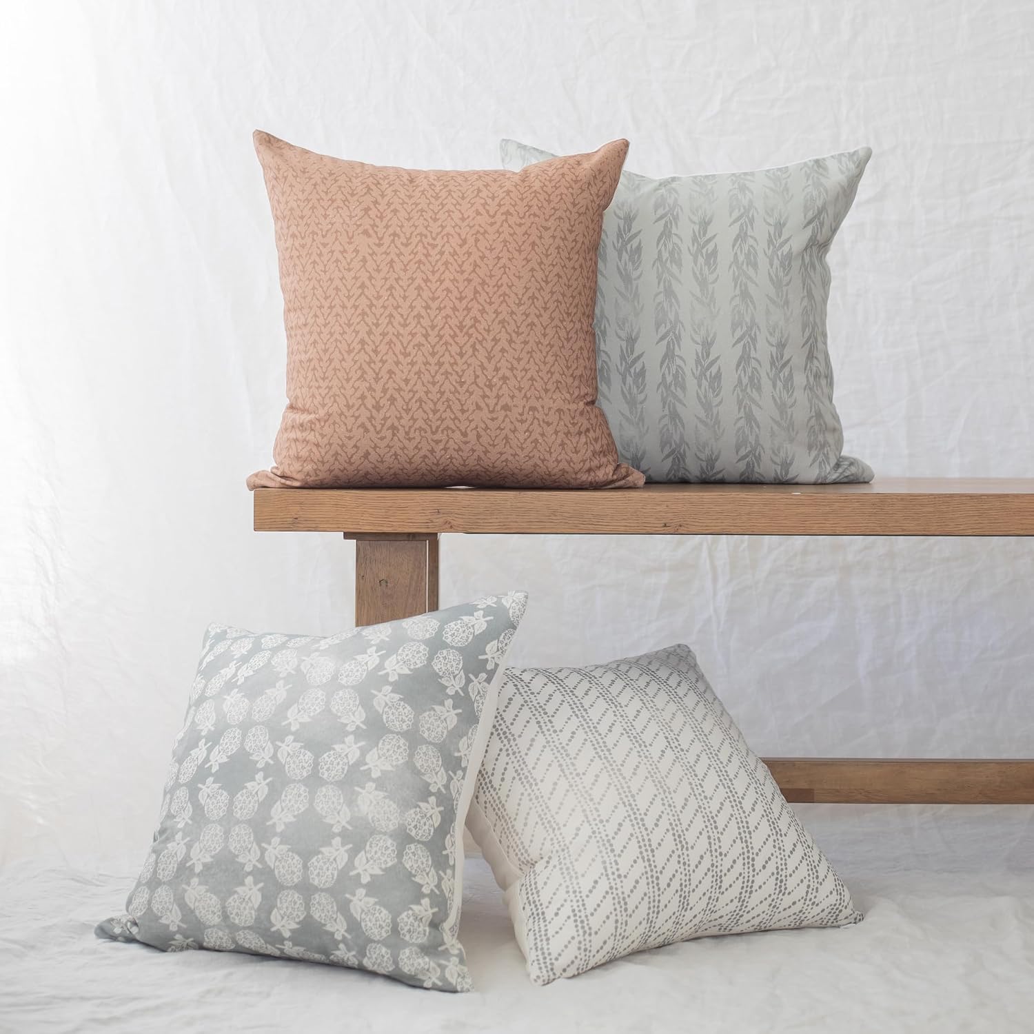 4 Pack Boho Cotton Pillow Covers