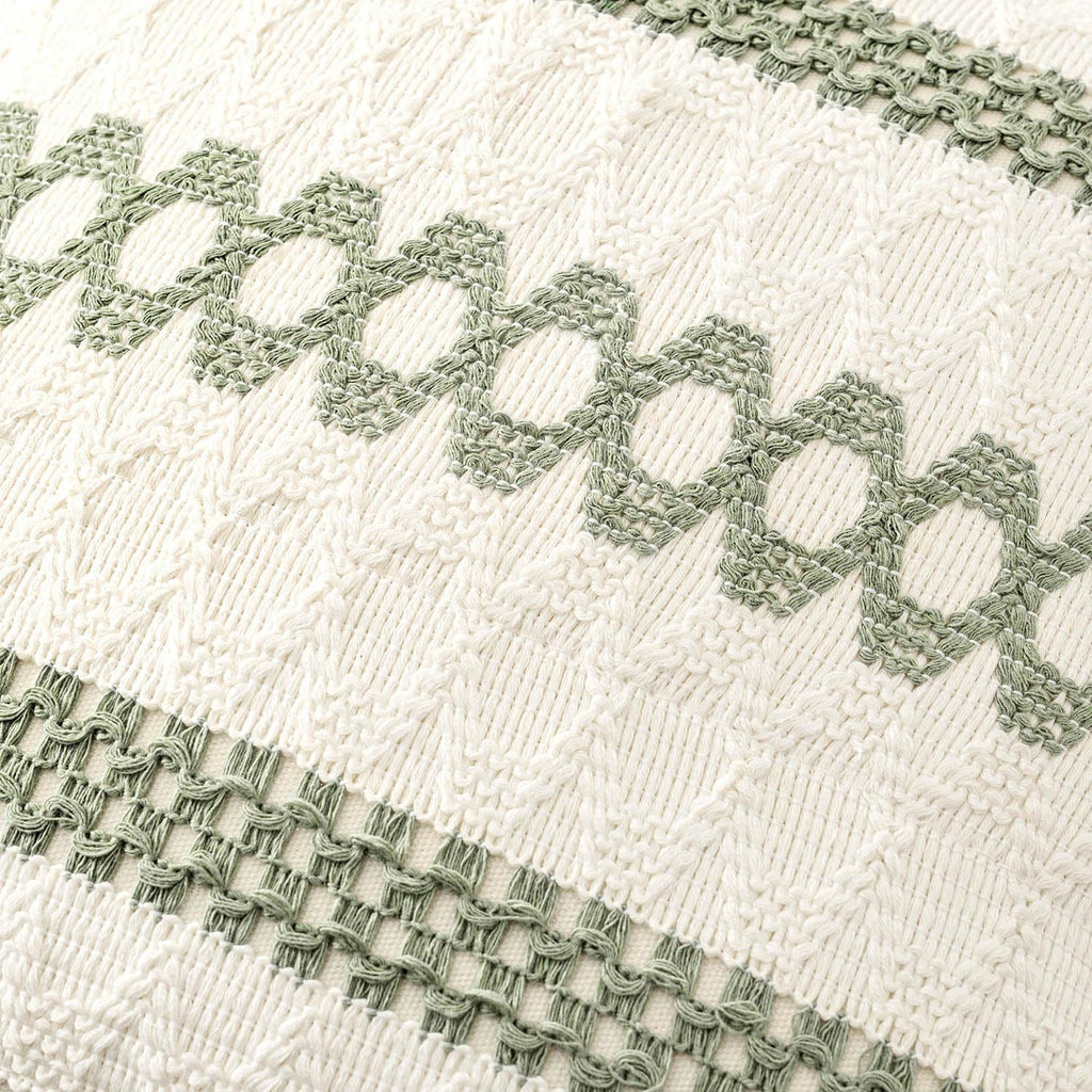 2 Pack Sage Boho Pillow Covers