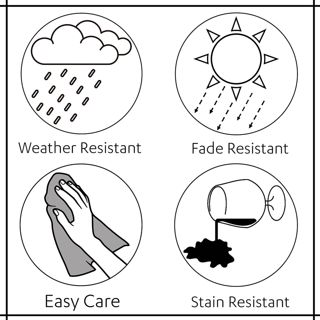 2 Pack Sunbrella Outdoor Pillow Covers