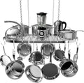 33" Silver Ceiling Pot Rack