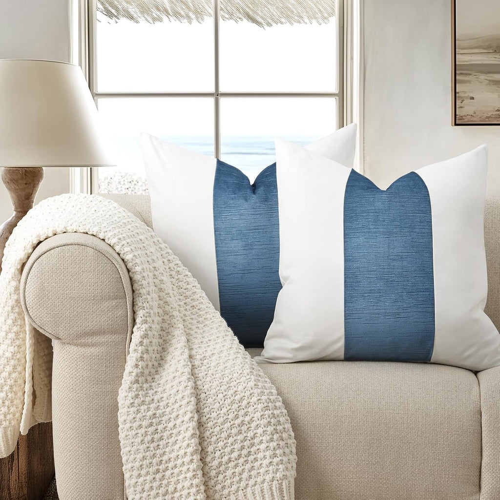 2 Pack Velvet Cotton Pillow Covers