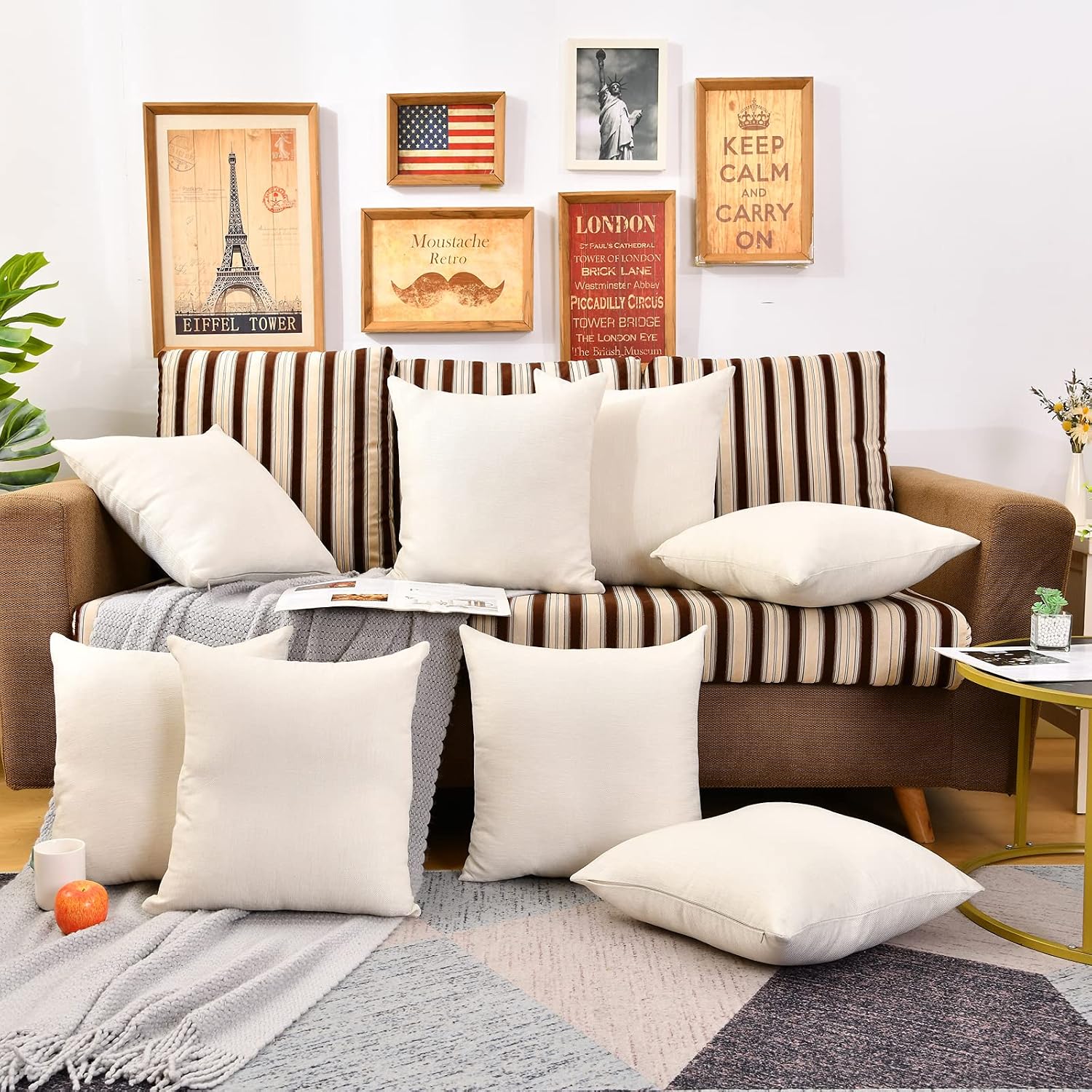 10 Pack Linen Sublimation Pillow Covers