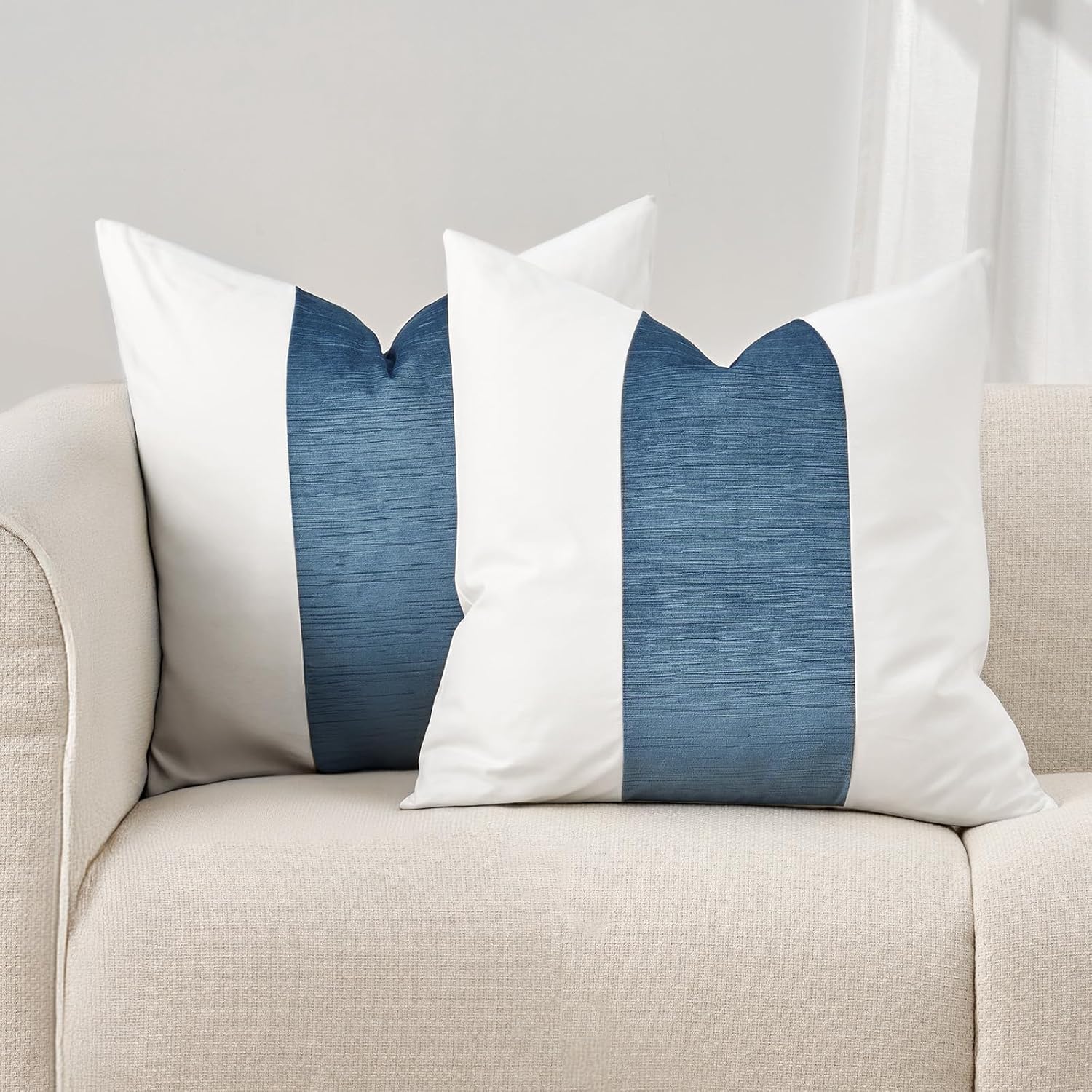 2 Pack Velvet Cotton Pillow Covers